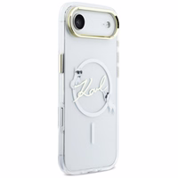 Karl Lagerfeld IML Choupettes Karl Script Logo MagSafe iPhone Air Dėklas - Clear