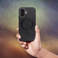 GENTLEMAN MAG COVER Dėklas telefonui, suderinamas su MagSafe, skirtas IPHONE 16 PRO MAX juodas