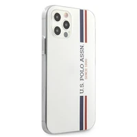 US Polo USHCP12MPCUSSWH iPhone 12/12 Pro 6,1" dėklas telefonui - baltas Tricolor Collection