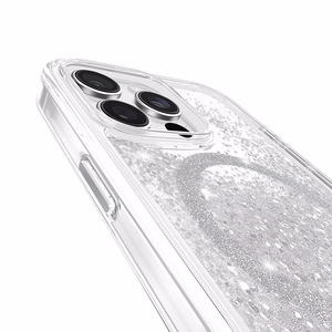 Case-Mate Waterfall MagSafe dėklas, skirtas iPhone 16 Pro Max, sidabro spalvos