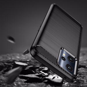 Carbon Case гибкий чехол Realme 9 Pro чёрный