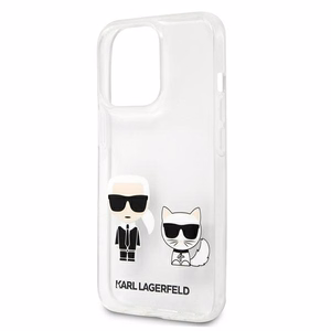 Karl Lagerfeld skaidrus Karl & Choupette Dėklas for iPhone 13 Pro / 13 - skaidrus