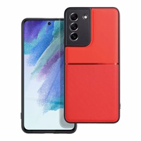 NOBLE dėklas telefonui SAMSUNG S21 FE raudonas