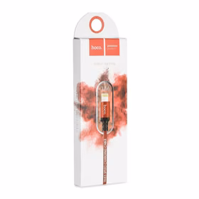 USB kabelis Hoco X14 Lightning, raudonas-juodas 1.0m
