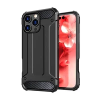 Hybrid Armor dėklas telefonui iPhone 16 Pro - juodas