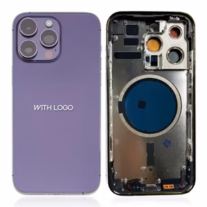 Galinis dangtelis suderinamas su iPhone 14 Pro Max pilnas korpusas / Tamsiai violetinis / OEM
