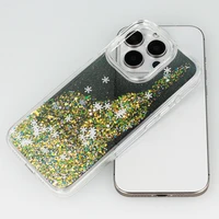 Snowflake Series dėklas telefonui Iphone 15 Pro juodas