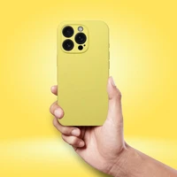 Dėklas silikoninis 2 mm iPhone 16 Pro, skirtas MagSafe – citrinos spalvos