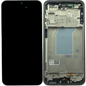 Ekranas Samsung A266 A26 5G su lietimui jautriu stikliuku ir rėmeliu originalus Black (service pack)