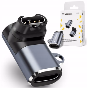 Wozinsky WAYGS1 USB-C adapteris Garmin išmaniajam laikrodžiui - pilkas