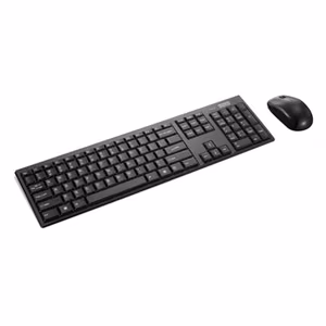 Lenovo 100 Wireless Combo Keyboard and Mouse Keyboard and Mouse Set Wireless Mouse included US Euro Black