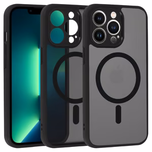 Pilnas matinės Mag dangtis telefonui Iphone 13 Pro - juodas