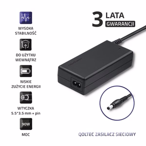 Qoltec 50089.90W maitinimo adapteris vidaus juodas