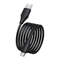 Kabelis silikoninis USB A į USB C Hoco 3A 1 m X124 - juodas
