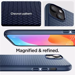 Spigen Mag Armor чехол с MagSafe для iPhone 15 Plus - синий