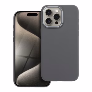 Case for iPhone 15 Pro Max Forcell F-Protect Frame Premium compatible with MagSafe gray