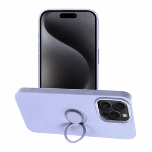 SILIKONINIS ŽIEDAS dėklas telefonui IPHONE 15 Pro Max violetinis