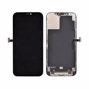 Ekranas Apple iPhone 12 Pro Max su lietimui jautriu stikliuku juodas originalus (8/10 naudotas / naudotas)