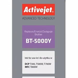 Activejet AB-5000Y – geltono rašalo buteliukas, pakeičia Brother BT-5000Y, 50 ml, Supreme, 5000 puslapių