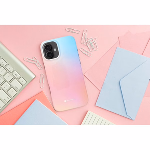 FORCELL F-PROTECT Mirage, karinio standarto išbandytas magnetinis dėklas telefonui IPHONE 16 PLUS, rausvai mėlynas