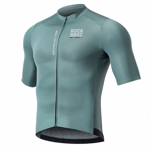 Rockbros 15120014016 ROAD TO SKY men's cycling jersey short sleeve S - gray-blue