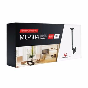 Stropinis televizoriaus laikiklis 23-42" 50 - 85 cm 30 kg Maclean MC-504A B juodas