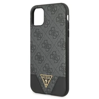 Guess 4G Triangle Collection dėklas telefonui iPhone 11 6.1" / Xr - Pilkas