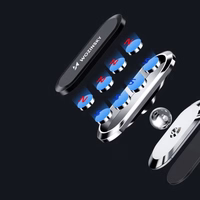 Automobilinis laikiklis Wozinsky "WMH-06" sidabrinis (magnetinis / lipinamas)