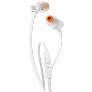 Laidinės ausinės su 3,5 mm jungtimi JBL T110 baltos