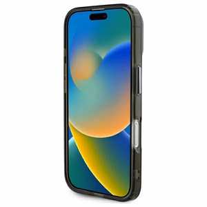 Karl Lagerfeld IML Metal Choupette Head Magnetinis dėklas telefonui iPhone 16 - juodas