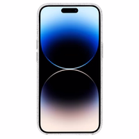 TEL PROTECT MagSilicone Skaidrus Dėklas Iphone 15 Pro Max su blizgučiais