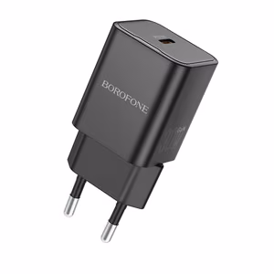 Borofone Sieninis įkroviklis BN13 Safety GaN - Type C - PD 30W juodas