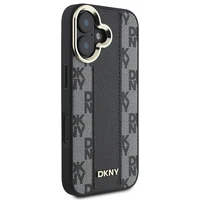 DKNY Languotas raštas magnetinis iPhone 16 Plus dėklas - juodas
