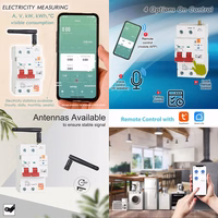 TUYA išmanusis jungiklis, 1P+N, Wi-Fi, RS485, 63A