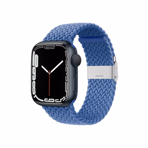 Crong Wave Band pintas dirželis, skirtas Apple Watch 44 / 45 / 46 / 49 mm, mėlynas