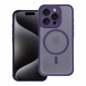 FULL MATTE MAG COVER dėklas telefonui suderinamas su Magnetiniu įkrovimu IPHONE 17 Air violetinė