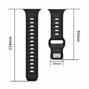 TECH-PROTECT ICONBAND LINE APPLE WATCH 8 / 9 / 10 / 11 / SE / ULTRA (44 / 45 / 46 / 49 MM) juodas/juodas