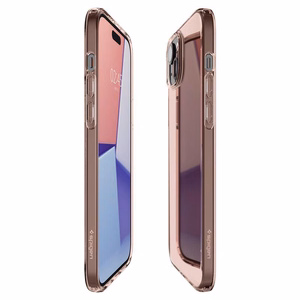 Spigen Crystal Flex dėklas telefonui iPhone 15 Plus - rožinis/skaidrus