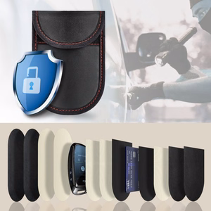Tech-Protect KLR100 RFID dėklas juodas ir raudonas
