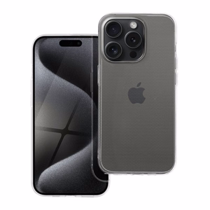 Skaidrus dėklas 2 mm dėžutėje IPHONE 15 Pro skaidrus