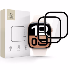 Tech-Protect Glass Flex+ Hibridinis stiklas 2-jų rinkinys Apple Watch 10 42mm - juodas