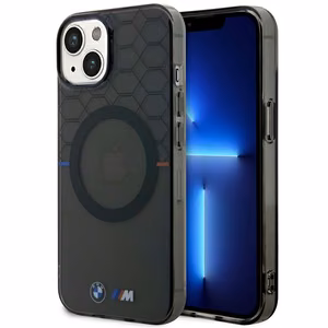 Чехол BMW BMHMP14SHGPK iPhone 14 6.1" серый/серый Pattern MagSafe
