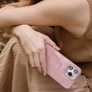 Dėklas telefonui (m) Uniq Coehl Terrazzo iPhone 14 Plus - rožinis