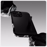 Spigen Tough Armor Magnetinis dėklas su stovu iPhone 16 Pro - juodas