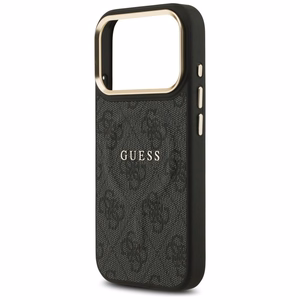 GUESS dėklas telefonui (m) IPHONE 17 Pro suderinamas su MagSafe PU 4G W/ Classic - juodas