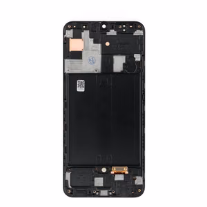FIXCELL AMOLED LCD ekranas su rėmeliu, skirtas SAMSUNG A50, juodas (pakeistas stiklas)