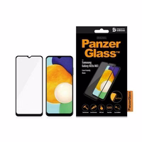 PanzerGlass E2E Reguliarus grūdintas stiklas Samsung Galaxy A03 - su juodu rėmeliu