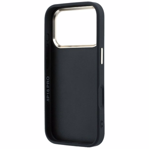 GUESS GUE005482 (PU FW Resin Logo) dėklas, skirtas iPhone 18 Pro Max / 17 Pro Max, spalva – juoda