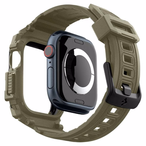 Spigen Rugged Armor „Pro“ dirželis Apple Watch 10 (46MM) - žalias