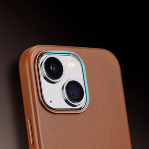 Dux Ducis Naples dėklas iPhone 14 Plus magnetinis odinis dėklas MagSafe rudas
